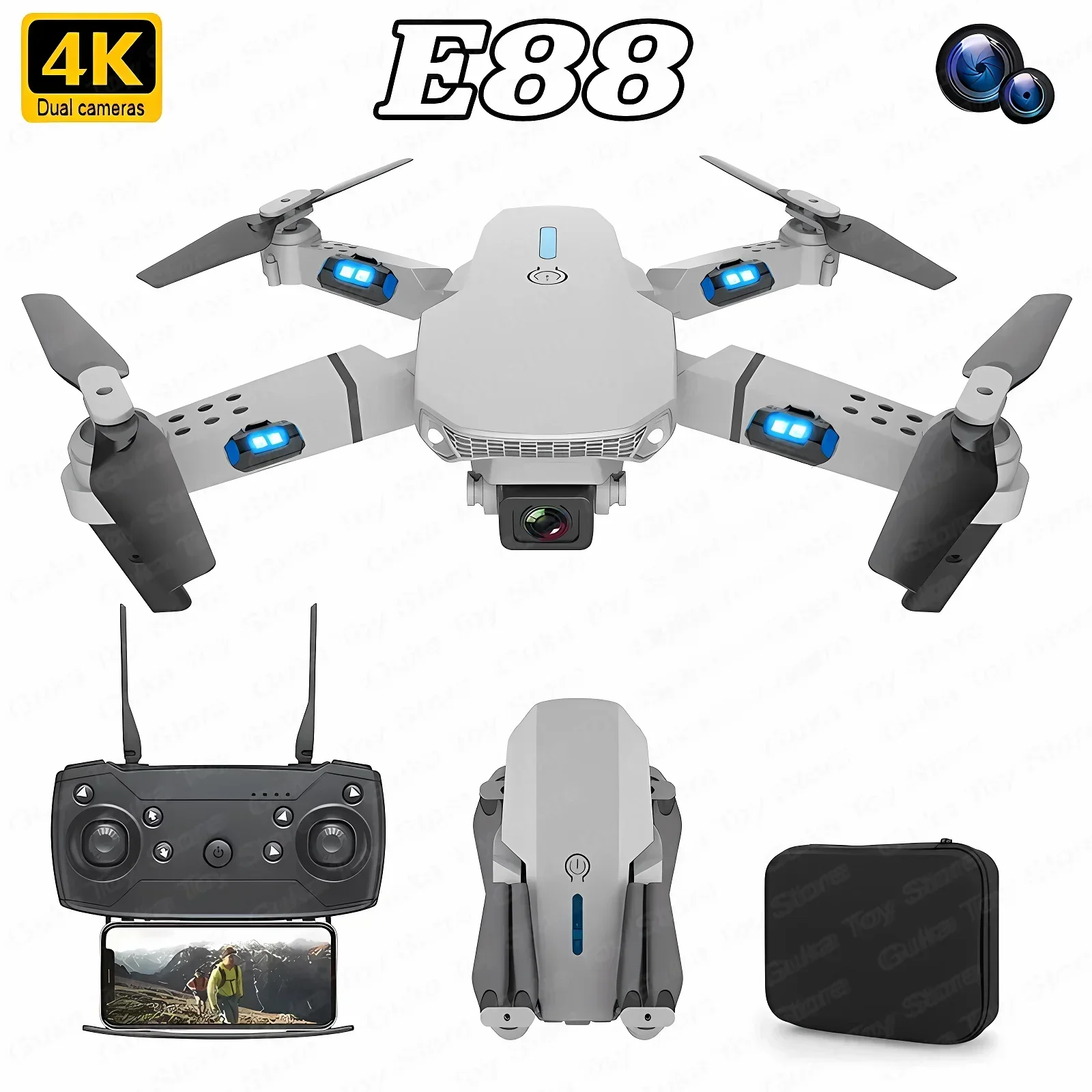 Drone Racing Camera - E88 Pro Drone FPV kamera sudut