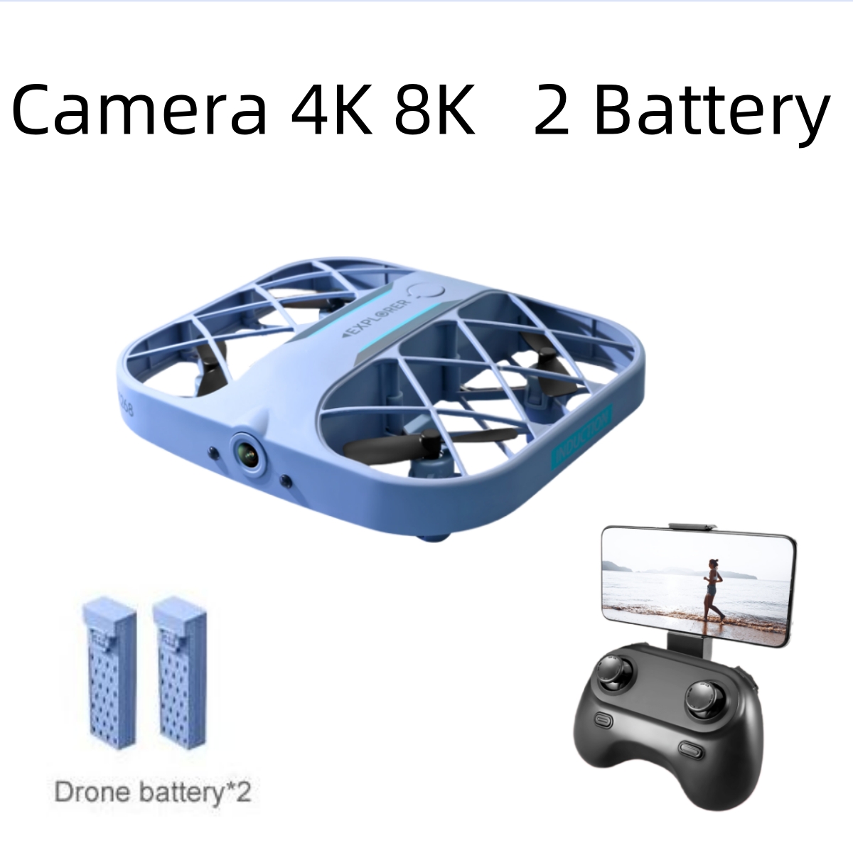 Drone Racing Battery - JJRC H107 FPV RC Drone dengan