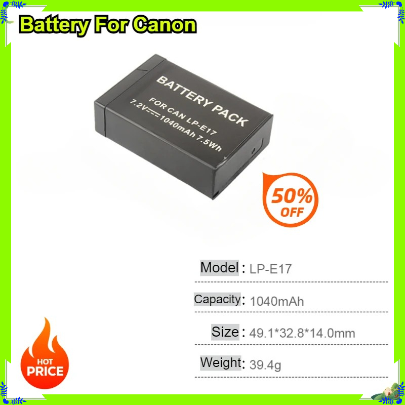 Baterai LP-E17 1040mAh Baru un - Canon Camera Eos R50 ulasan dan harga